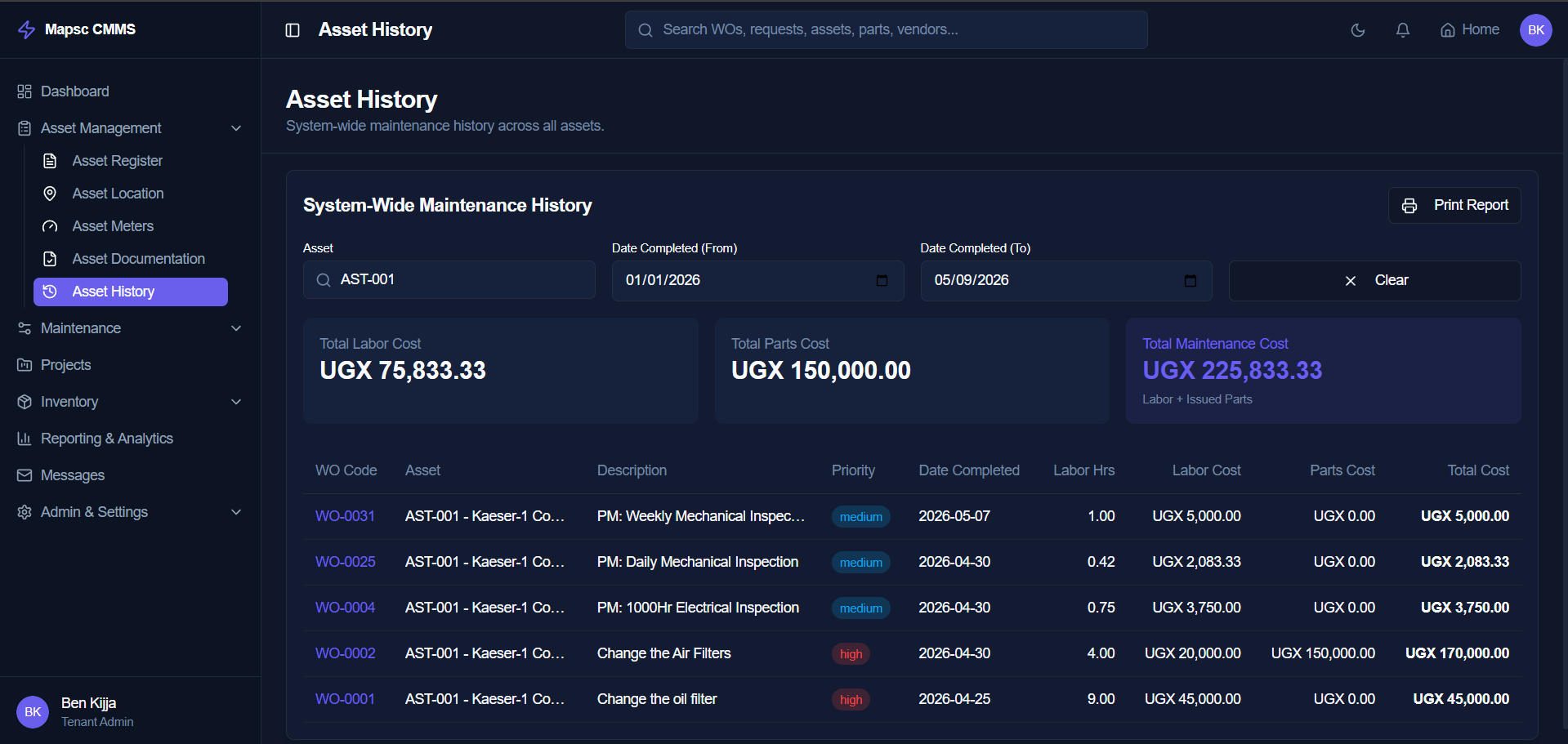 Asset Management | Mapsc CMMS